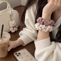 Korean Plaid Retro Scrunchie
