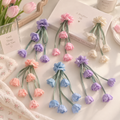 Tulip Floral Ribbon Scrunchie